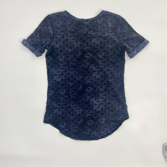 Lululemon Love Tee II Windy Blooms Deep Navy Black Polka Dot Athleisure Tshirt 6 - Picture 9 of 10